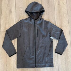 🌺 OLD NAVY - NWT Boy's Dark Gray Dynamic Fleece Full Zip Hoodie XL